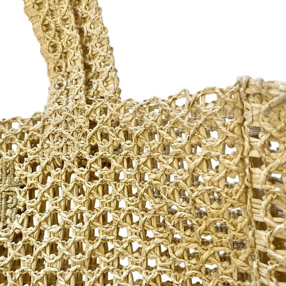 Jean Paul Gaultier Parfums Sparkling Straw Tote Bag Handbag - Picture 9 of 12